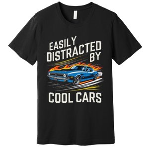 Easily Distracted By Slot Car Racing Rc Car Mini Car Slotcar Premium T-Shirt