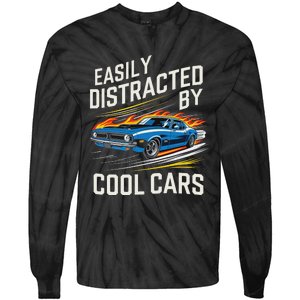 Easily Distracted By Slot Car Racing Rc Car Mini Car Slotcar Tie-Dye Long Sleeve Shirt