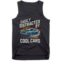 Easily Distracted By Slot Car Racing Rc Car Mini Car Slotcar Tank Top