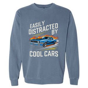 Easily Distracted By Slot Car Racing Rc Car Mini Car Slotcar Garment-Dyed Sweatshirt