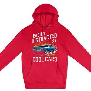 Easily Distracted By Slot Car Racing Rc Car Mini Car Slotcar Premium Pullover Hoodie