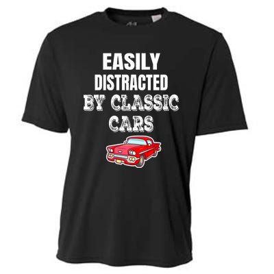 Easily Distracted By Classic Cars Cooling Performance Crew T-Shirt