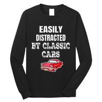 Easily Distracted By Classic Cars Long Sleeve Shirt