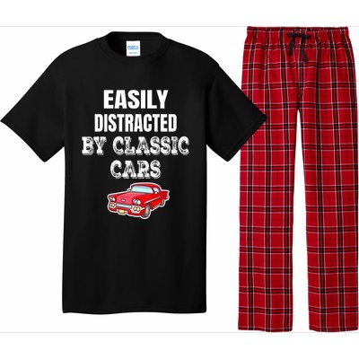 Easily Distracted By Classic Cars Pajama Set