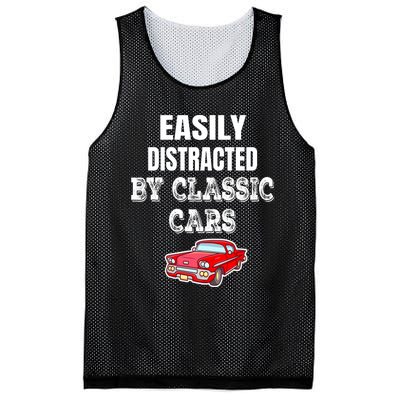 Easily Distracted By Classic Cars Mesh Reversible Basketball Jersey Tank