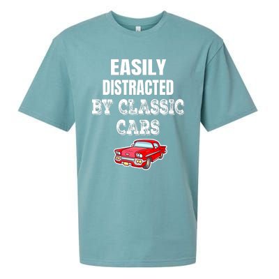 Easily Distracted By Classic Cars Sueded Cloud Jersey T-Shirt