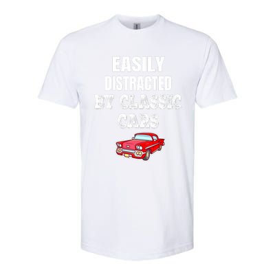 Easily Distracted By Classic Cars Softstyle® CVC T-Shirt