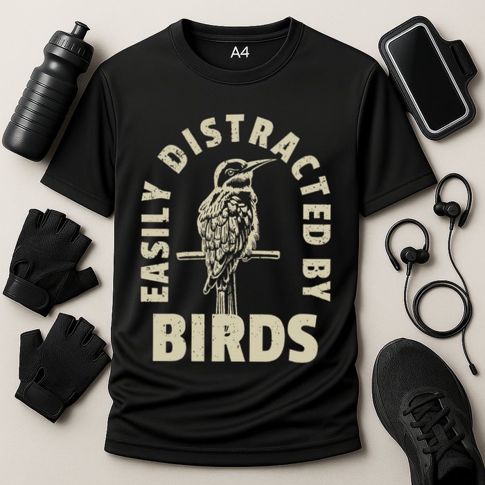Easily Distracted By Birds Performance Shirt