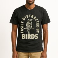 Easily Distracted By Birds Tall T-Shirt