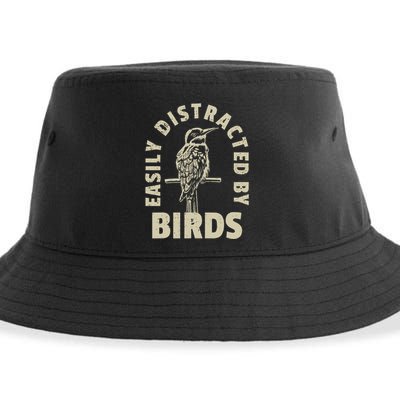 Easily Distracted By Birds Sustainable Bucket Hat
