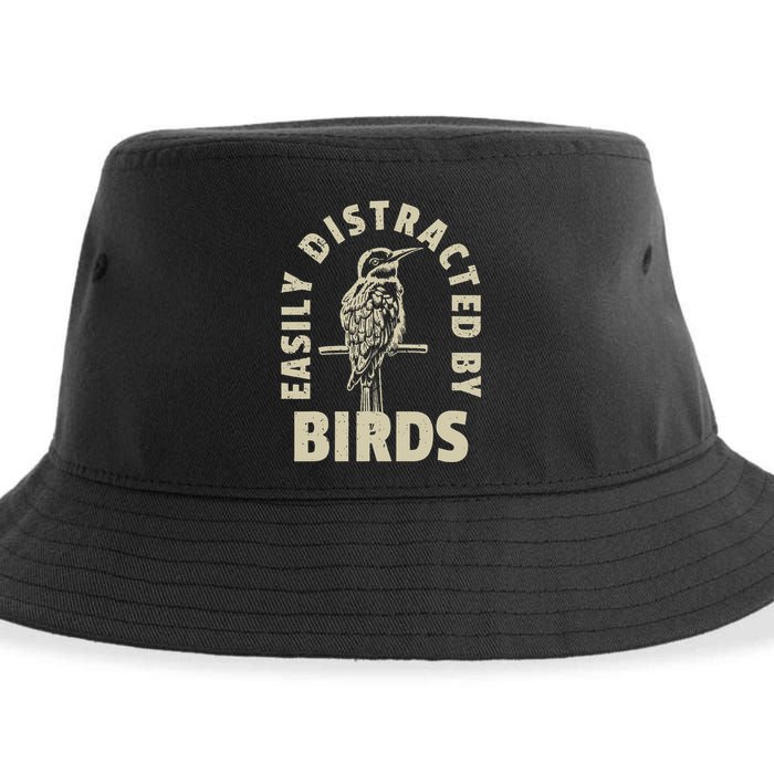 Easily Distracted By Birds Sustainable Bucket Hat