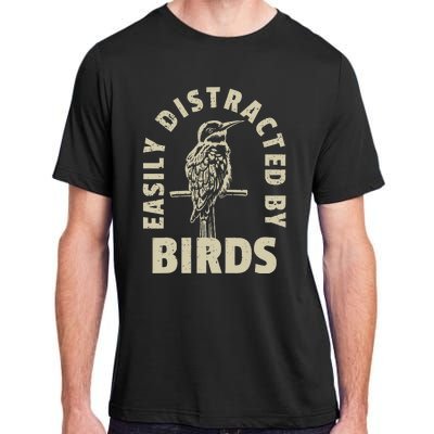 Easily Distracted By Birds Adult ChromaSoft Performance T-Shirt