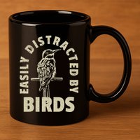 Easily Distracted By Birds 11oz C Handle Ceramic Mug