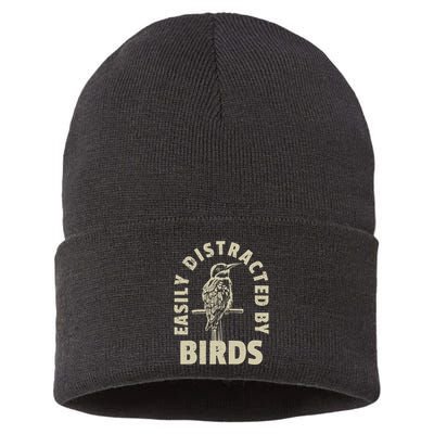 Easily Distracted By Birds Sustainable Knit Beanie