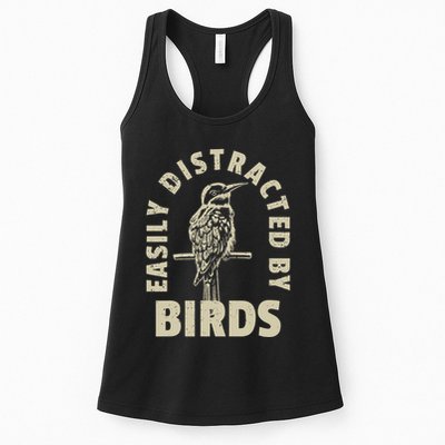 Easily Distracted By Birds Womens Tank Top