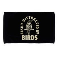 Easily Distracted By Birds Microfiber Hand Towel