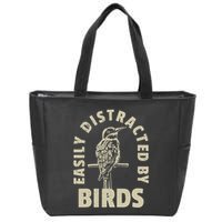 Easily Distracted By Birds Zip Tote Bag