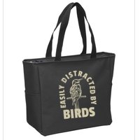 Easily Distracted By Birds Zip Tote Bag