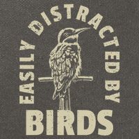 Easily Distracted By Birds Cotton Canvas Backpack