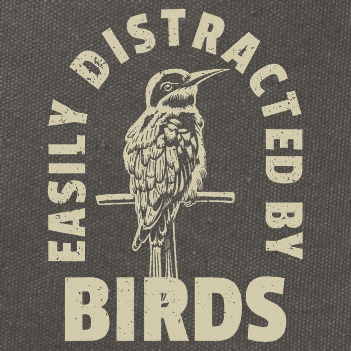 Easily Distracted By Birds Cotton Canvas Backpack