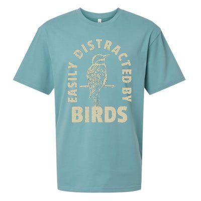 Easily Distracted By Birds Sueded Cloud Jersey T-Shirt