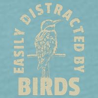 Easily Distracted By Birds Sueded Cloud Jersey T-Shirt