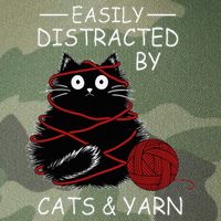 Easily Distracted By Cats And Yarn Kitten Lover Crochet Legacy Tie Dye Trucker Hat