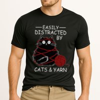 Easily Distracted By Cats And Yarn Kitten Lover Crochet Performance Shirt