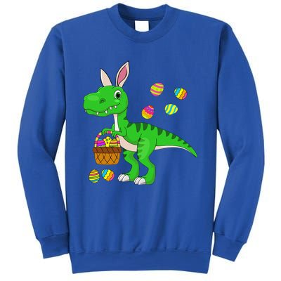 Easter Dinosaur Bunny Ears Easter Basket Stuffers Sweatshirt