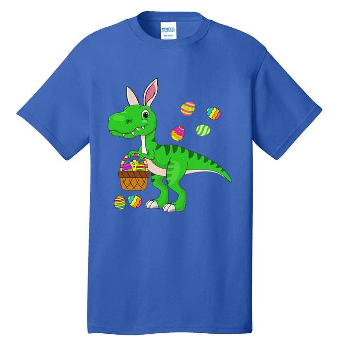 Easter Dinosaur Bunny Ears Easter Basket Stuffers Tall T-Shirt