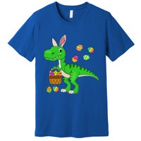 Easter Dinosaur Bunny Ears Easter Basket Stuffers Premium T-Shirt