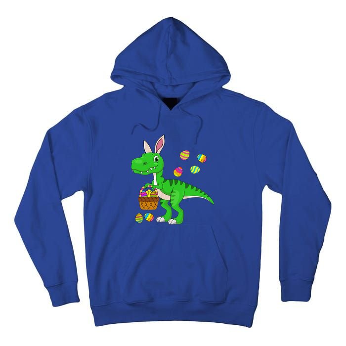 Easter Dinosaur Bunny Ears Easter Basket Stuffers Tall Hoodie