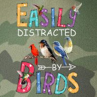 Easily Distracted By Birds Funny Bird Legacy Tie Dye Trucker Hat