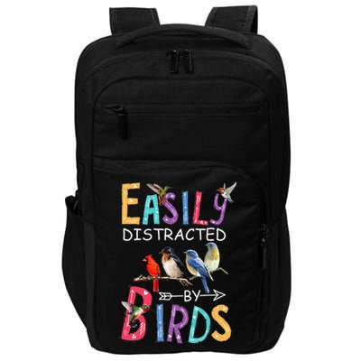 Easily Distracted By Birds Funny Bird Impact Tech Backpack