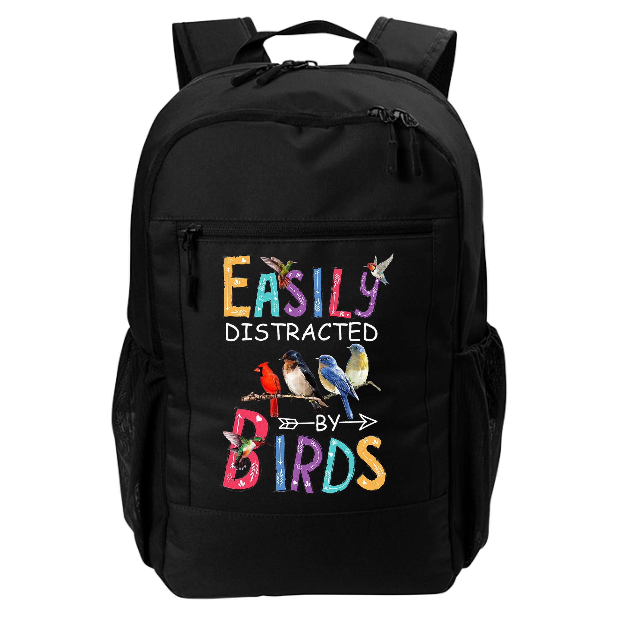 Easily Distracted By Birds Funny Bird Backpack