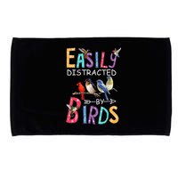 Easily Distracted By Birds Funny Bird Microfiber Hand Towel