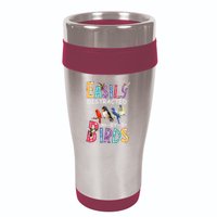 Easily Distracted By Birds Funny Bird 16oz Travel Tumbler