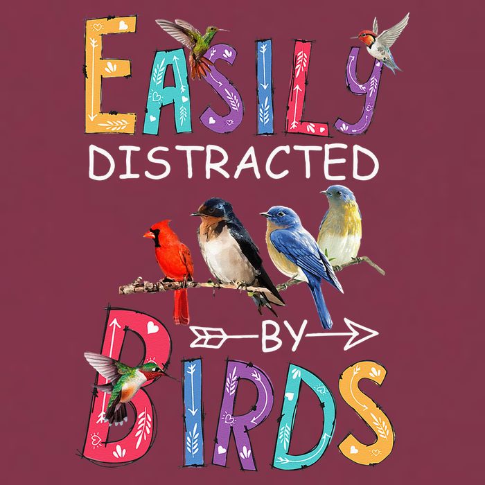 Easily Distracted By Birds Funny Bird 16oz Travel Tumbler