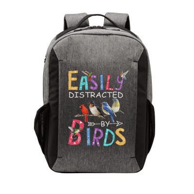 Easily Distracted By Birds Funny Bird Vector Backpack