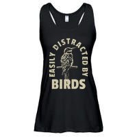 Easily Distracted By Birds Ladies Essential Flowy Tank