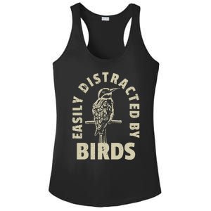 Easily Distracted By Birds Ladies PosiCharge Competitor Racerback Tank