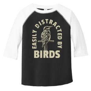 Easily Distracted By Birds Toddler Fine Jersey T-Shirt