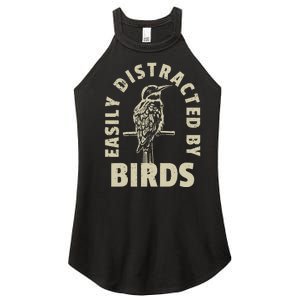 Easily Distracted By Birds Women's Perfect Tri Rocker Tank