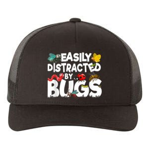 Easily Distracted By Bugs Insect Science Bug Yupoong Adult 5-Panel Trucker Hat