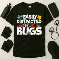 Easily Distracted By Bugs Insect Science Bug T-Shirt