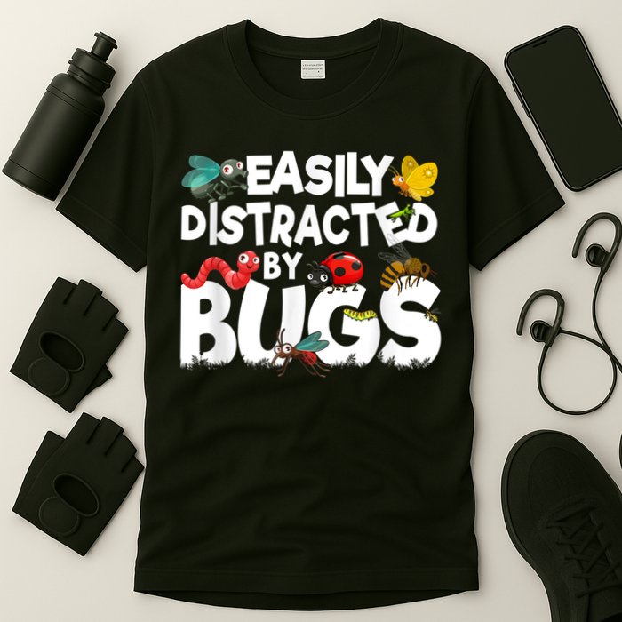 Easily Distracted By Bugs Insect Science Bug T-Shirt