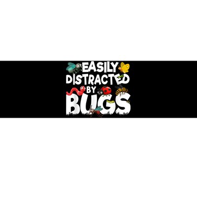 Easily Distracted By Bugs Insect Science Bug Bumper Sticker