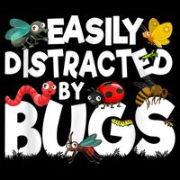 Easily Distracted By Bugs Insect Science Bug 7-Panel Snapback Hat