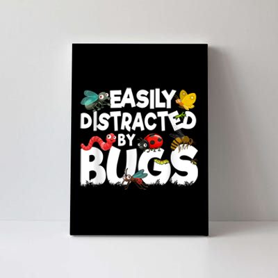 Easily Distracted By Bugs Insect Science Bug Canvas