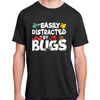 Easily Distracted By Bugs Insect Science Bug Adult ChromaSoft Performance T-Shirt